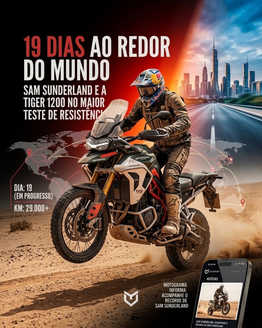 19 dias ao redor do mundo numa Tiger